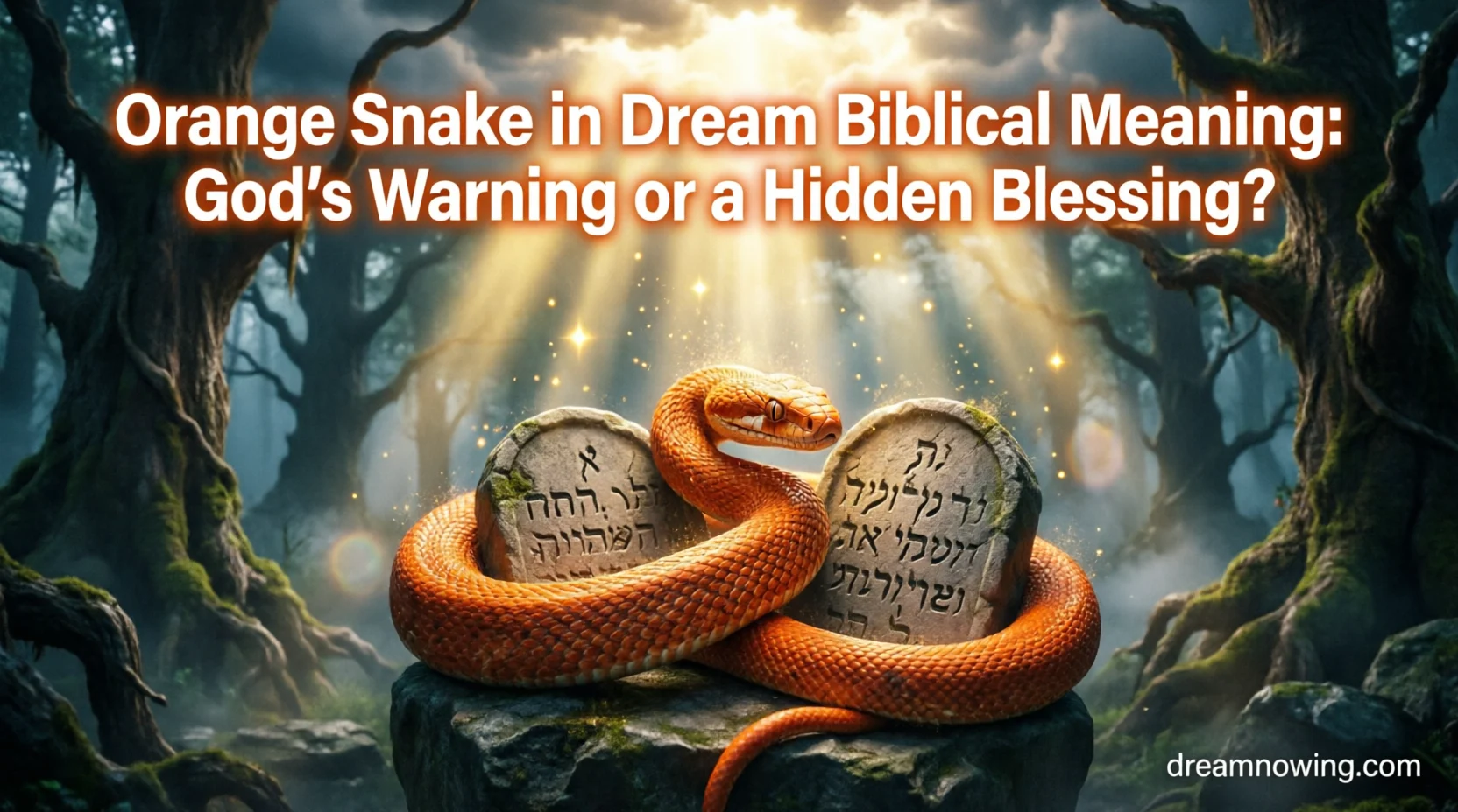 Orange Snake Dream Biblical Meaning